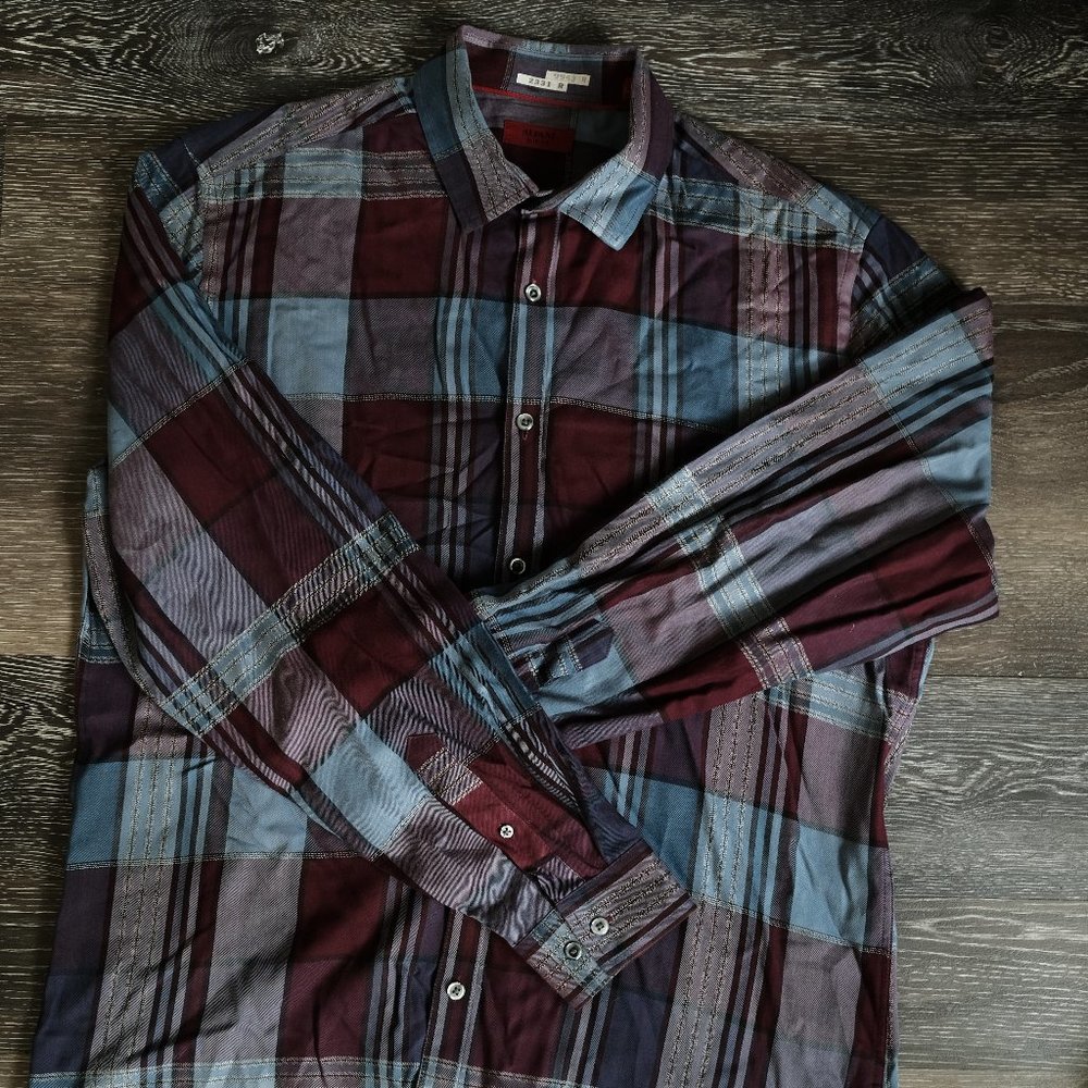 Mens Alfani Slim Fit Button Up